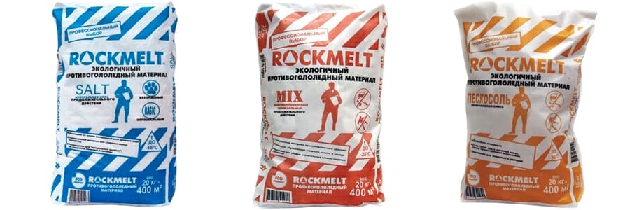Противогололедные реагенты Rockmelt в магазине Биоторг в Архангельске