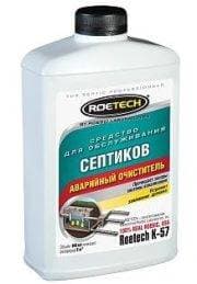 Бактерии для септика, аварийный очиститель септика Roetech K-57 (Roebic Laboratories, Inc. «Робик»)