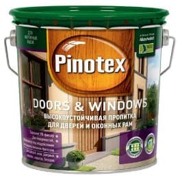 Защитно-декоративная пропитка на водной основе Pinotex Doors&Windows