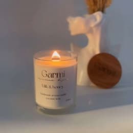 Ароматическая свеча из кокосового воска GARMI с ароматом