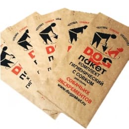 Пакеты для собак биоразлагаемые с совком