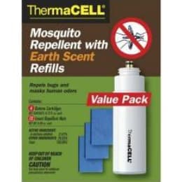 Набор Thermacell Refills (4 газовых картриджа и 12 пластин) с запахом земли